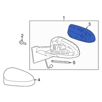 Toyota OE - Front Right Door Mirror Glass