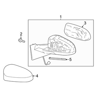 Toyota OE - Front Door - Outside Mirrors (L / LE / SE 4 Doors)