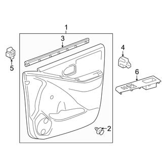 Toyota OE - Front Door - Interior Trim (L / LE / SE 4 Doors)