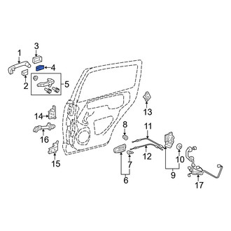 Toyota OE - Rear Exterior Door Handle Cover Gasket
