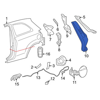 Toyota OE - Left Outer Body C-Pillar