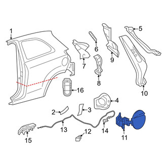 Toyota OE - Rear Fuel Filler Door