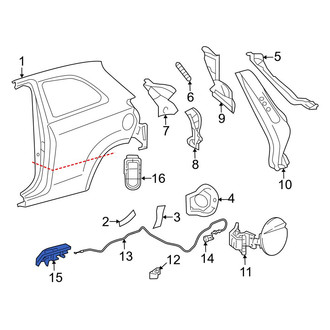 Toyota OE - Rear Fuel Door Release Handle
