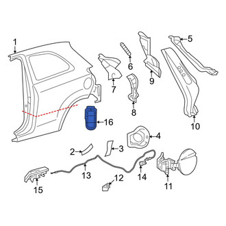 Toyota OE - Rear Quarter Panel Vent
