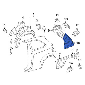 Toyota OE - Left Lower Inner Body C-Pillar