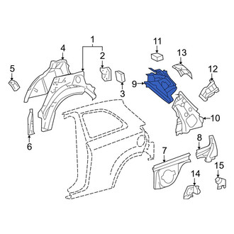 Toyota OE - Left Upper Inner Body C-Pillar