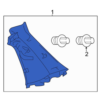 Toyota OE - Left Body C-Pillar Trim Panel
