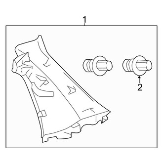 Toyota OE - Quarter Panel - Interior Trim (L / LE / SE 4 Doors)