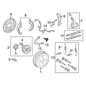 Toyota OE - ABS Wheel Speed Sensor Wiring Harness Bolt