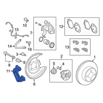 Toyota OE - Rear Disc Brake Caliper Bracket