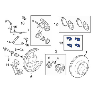 Toyota OE - Front Disc Brake Pad Set