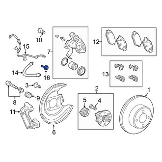 Toyota OE - ABS Wheel Speed Sensor Wiring Harness Bolt