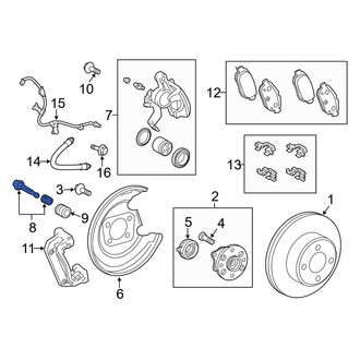 Toyota OE - Rear Disc Brake Caliper Pin
