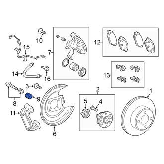 Toyota OE - Rear Disc Brake Caliper Pin Boot