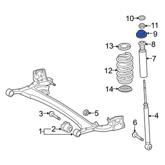 Toyota OE - Upper Suspension Shock Absorber Mount Insulator