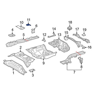 Toyota OE - Left Fuel Line Bracket