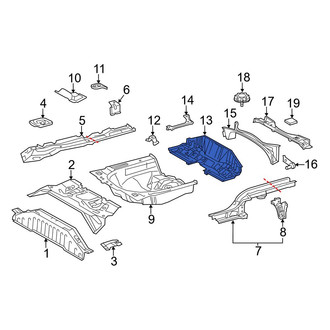 Toyota OE - Floor Pan Reinforcement