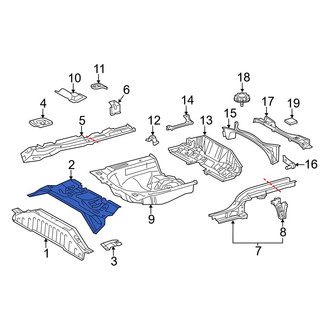 Toyota OE - Front Left Floor Pan