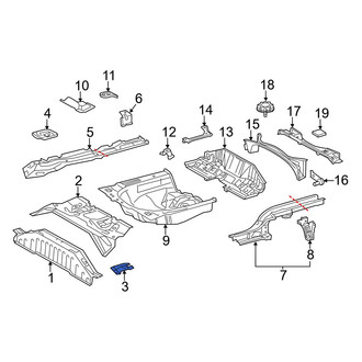 Toyota OE - Floor Pan Reinforcement