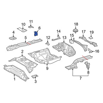 Toyota OE - Rear Left Floor Extension
