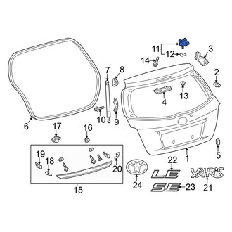 Toyota OE - Rear Liftgate Hinge