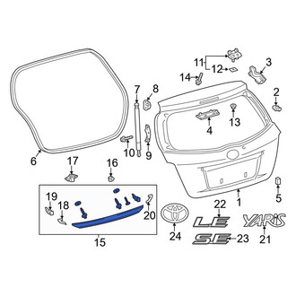 Toyota OE - Rear Liftgate Finish Panel