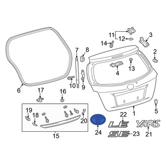Toyota OE - Rear Hatch Emblem