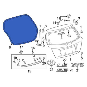Toyota OE - Rear Hatch Seal