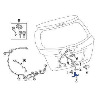 Toyota OE - Rear Liftgate Lock Striker Plate