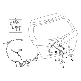 Toyota OE - Lift Gate - Lock & Hardware