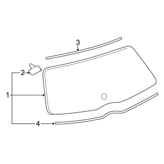 Toyota OE - Lift Gate - Glass