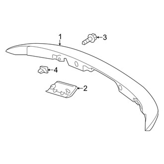 Toyota OE - Lift Gate - Spoiler (Base Sedan)