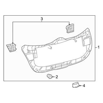 Toyota OE - Lift Gate - Interior Trim