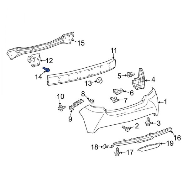 Bumper Impact Bar Bolt