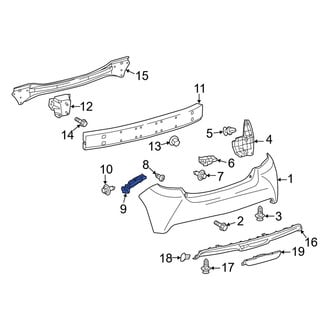 Toyota OE - Rear Left Bumper Guide