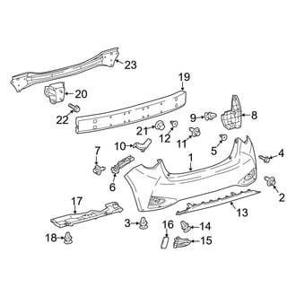 Toyota OE - Rear Bumper - Bumper & Components