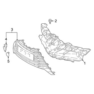 Toyota OE - Front Bumper & Grille - Grille & Components (France Built)
