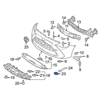 Toyota OE - Front Tow Eye Cap