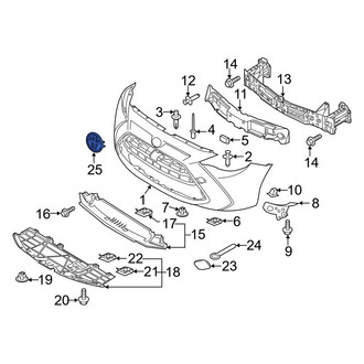 Toyota OE - Front Bumper Cover Emblem