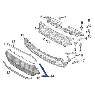 Toyota OE - Front Right Grille Molding