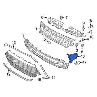 Toyota OE - Front Right Grille Molding