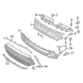 Toyota OE - Front Bumper & Grille - Grille & Components