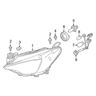 Toyota OE - Front Lamps - Headlamp Components (Halogen)
