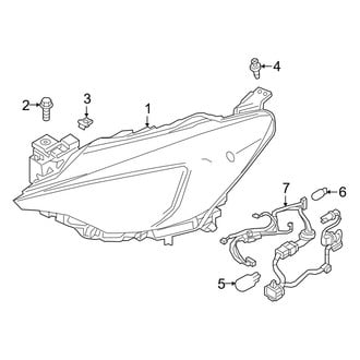 Toyota OE - Front Lamps - Headlamp Components (LED)