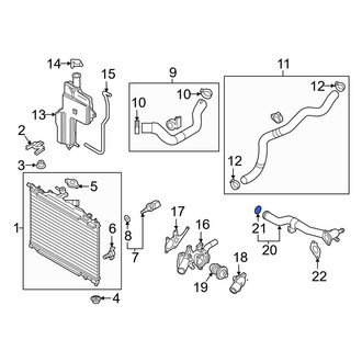 Toyota OE - Engine Water Pump Outlet Pipe O-Ring