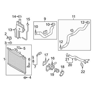 Toyota OE - Cooling - Radiator & Components
