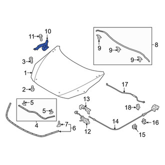 Toyota OE - Front Right Hood Hinge
