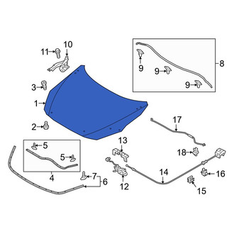Toyota OE - Front Hood Panel