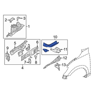Toyota OE - Front Left Floor Side Rail