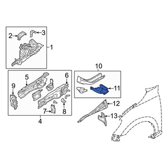 Toyota OE - Right Floor Pan Reinforcement